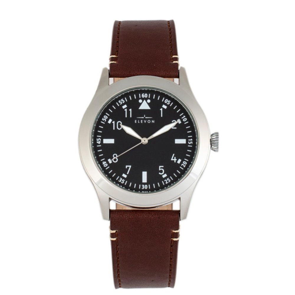 Hanson Genuine Leather Watch - Black